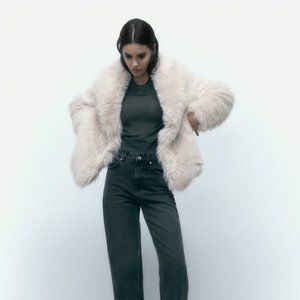 NWT: Zara Faux Fur Jacket